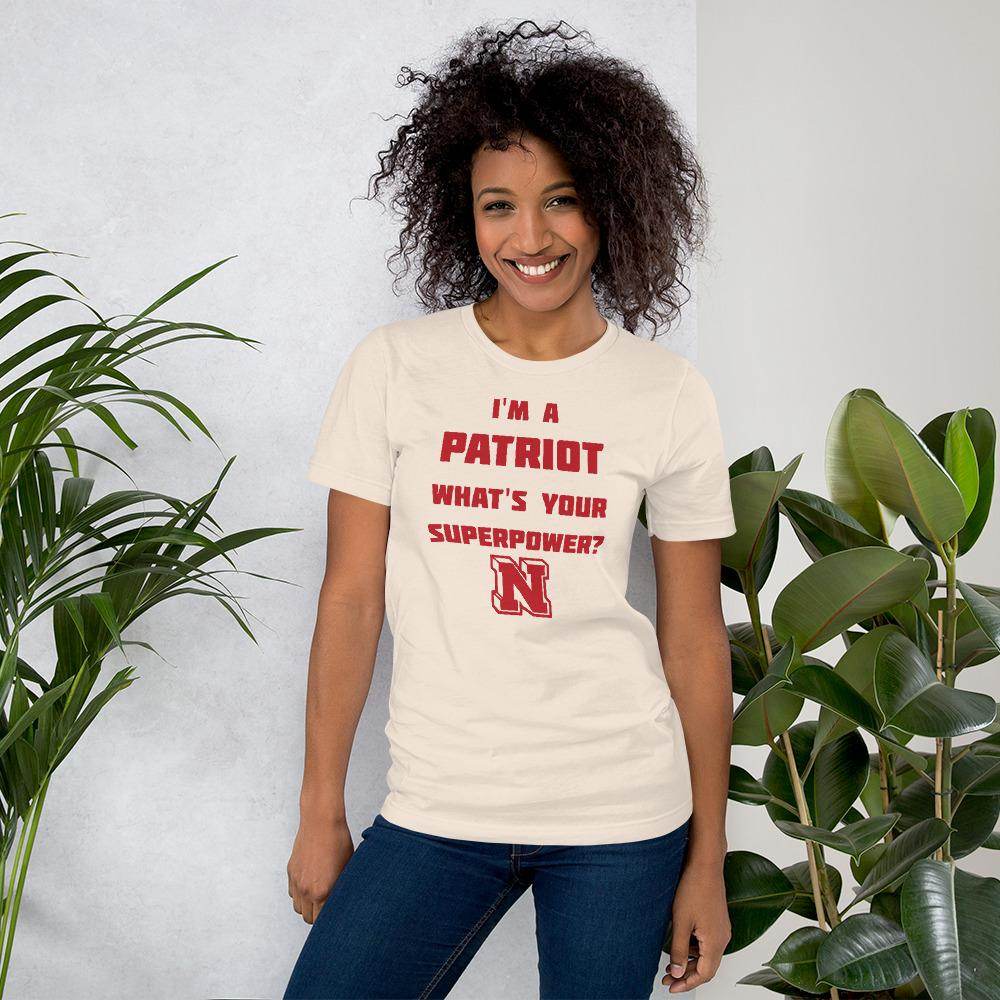 Terre Haute North HS Patriots - Superpower (red) - Short-Sleeve Unisex T-Shirt - EdgyHaute