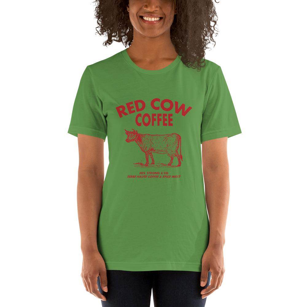 Red Cow Coffee - Terre Haute Indiana - Short-Sleeve Unisex T-Shirt - EdgyHaute