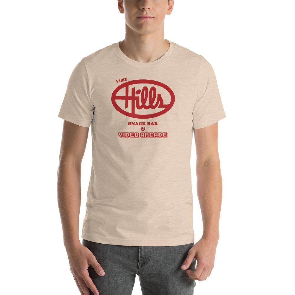Hills Department Store Snack Bar (red) - Terre Haute Indiana - Short-Sleeve Unisex T-Shirt - EdgyHaute