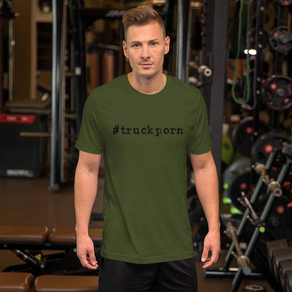 #truckporn (black) - Short-Sleeve Unisex T-Shirt - EdgyHaute