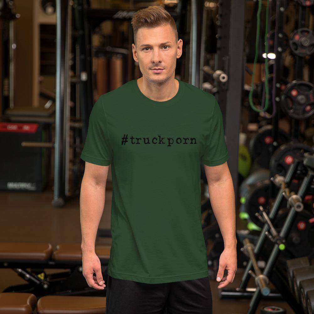 #truckporn (black) - Short-Sleeve Unisex T-Shirt - EdgyHaute