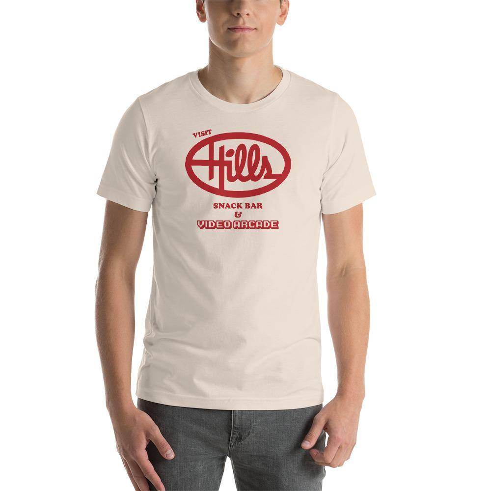 Hills Department Store Snack Bar (red) - Terre Haute Indiana - Short-Sleeve Unisex T-Shirt - EdgyHaute