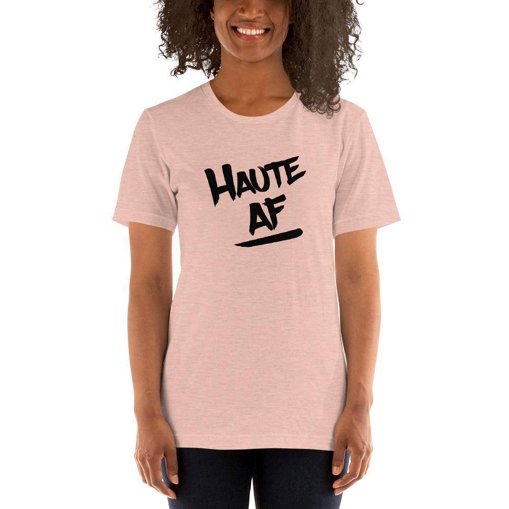 Haute AF (black) - Terre Haute Indiana - Short-Sleeve Unisex T-Shirt - EdgyHaute