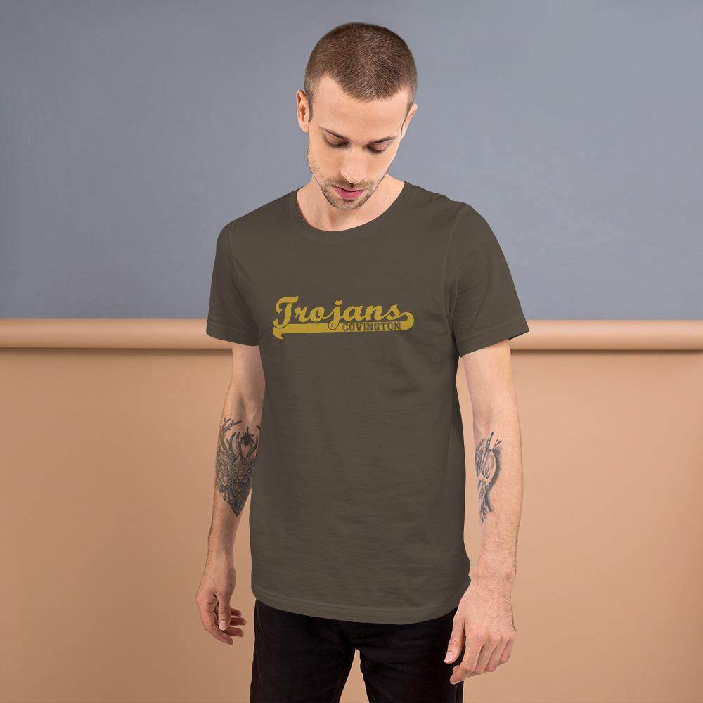 Covington Community HS Trojans - Banner (gold) - Short-Sleeve Unisex T-Shirt - EdgyHaute