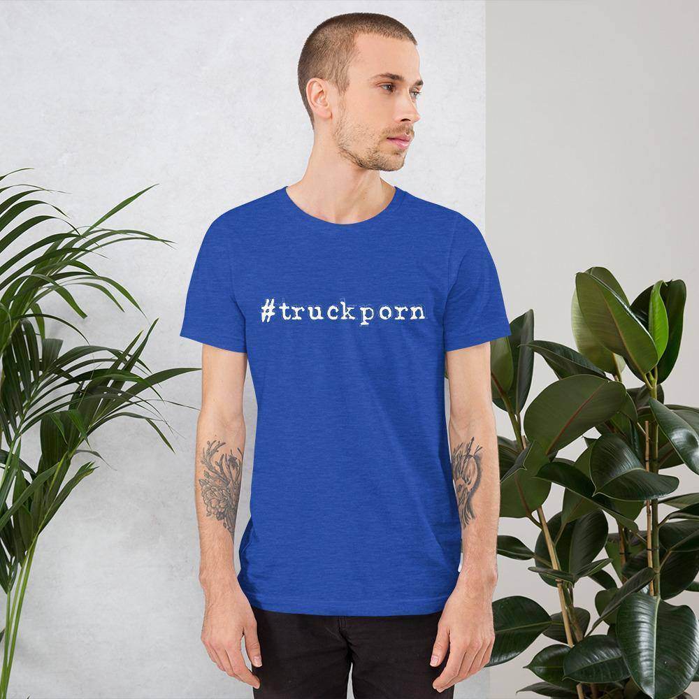 #truckporn (white) - Short-Sleeve Unisex T-Shirt - EdgyHaute