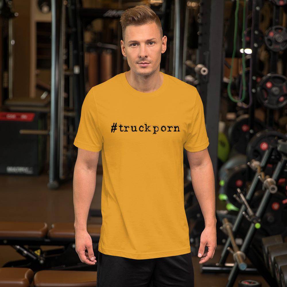 #truckporn (black) - Short-Sleeve Unisex T-Shirt - EdgyHaute