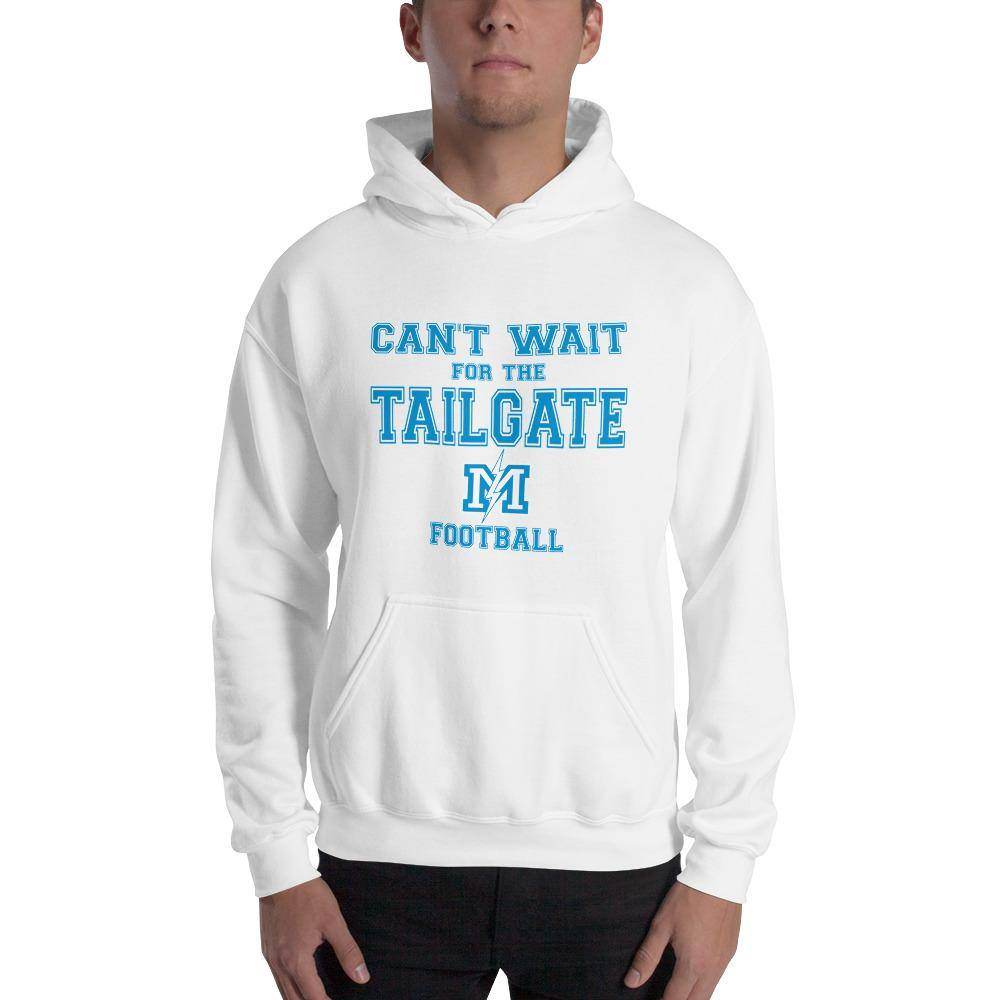 Martinsville Jr.-Sr. HS Blue Streaks - Tailgate (blue/white) - Hooded Sweatshirt - EdgyHaute
