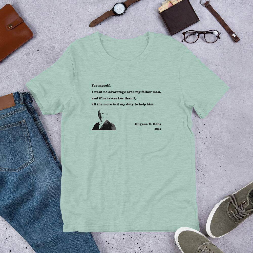 Eugene V. Debs - Design 9 (black/gray) - Short-Sleeve Unisex T-Shirt - EdgyHaute