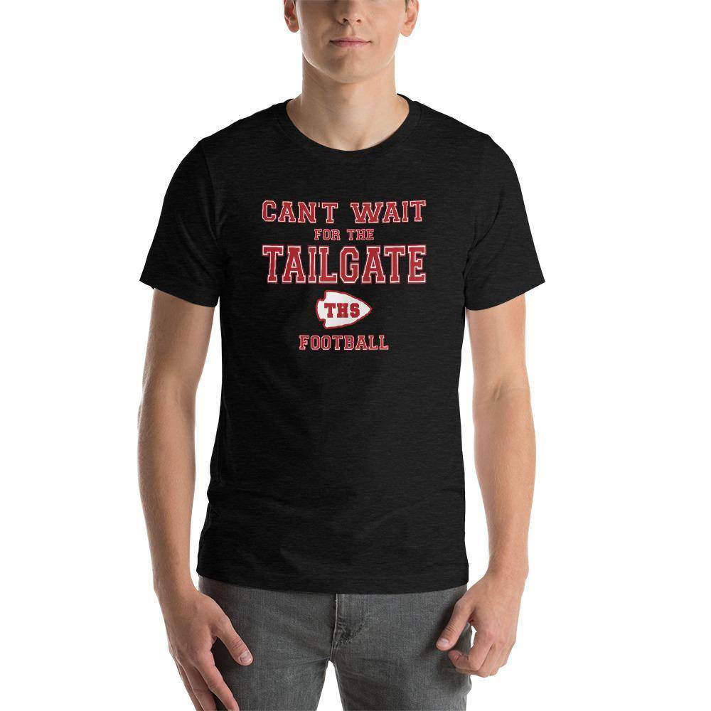 Terre Haute South HS Braves - Tailgate (red/white) - Short-Sleeve Unisex T-Shirt - EdgyHaute