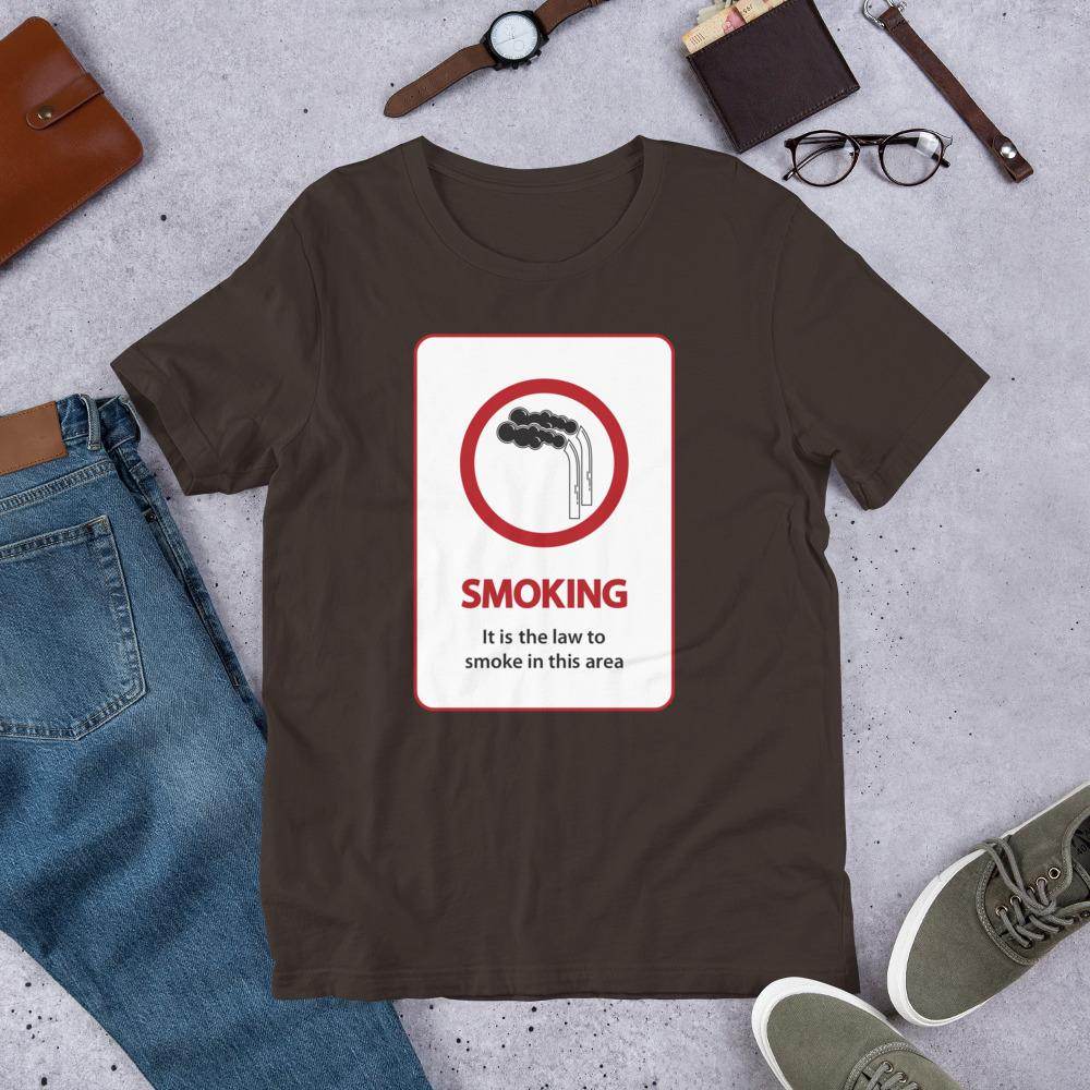 It's The Law To Smoke - Short-Sleeve Unisex T-Shirt - EdgyHaute