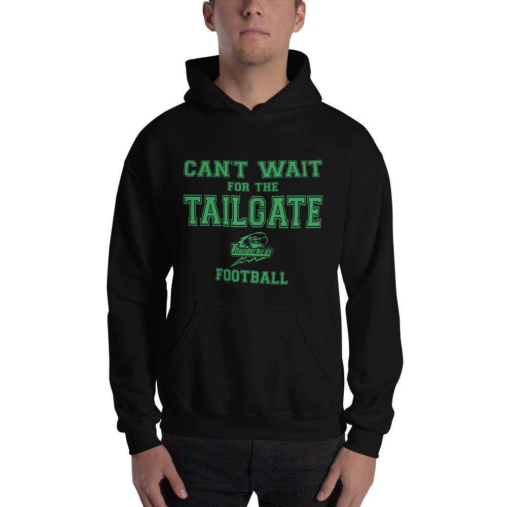 North Central HS Thunderbirds - Tailgate (green) - Hooded Sweatshirt - EdgyHaute