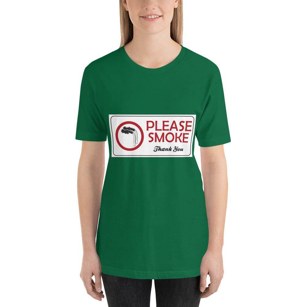 Please Smoke - Short-Sleeve Unisex T-Shirt - EdgyHaute