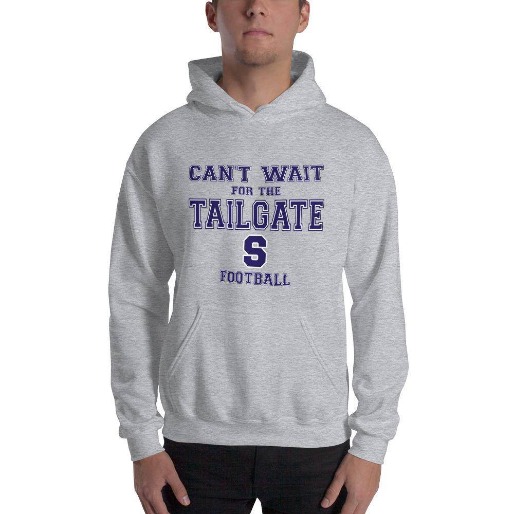 Seeger Memorial Jr.-Sr. HS Patriots - Tailgate (blue/white) - Hooded Sweatshirt - EdgyHaute