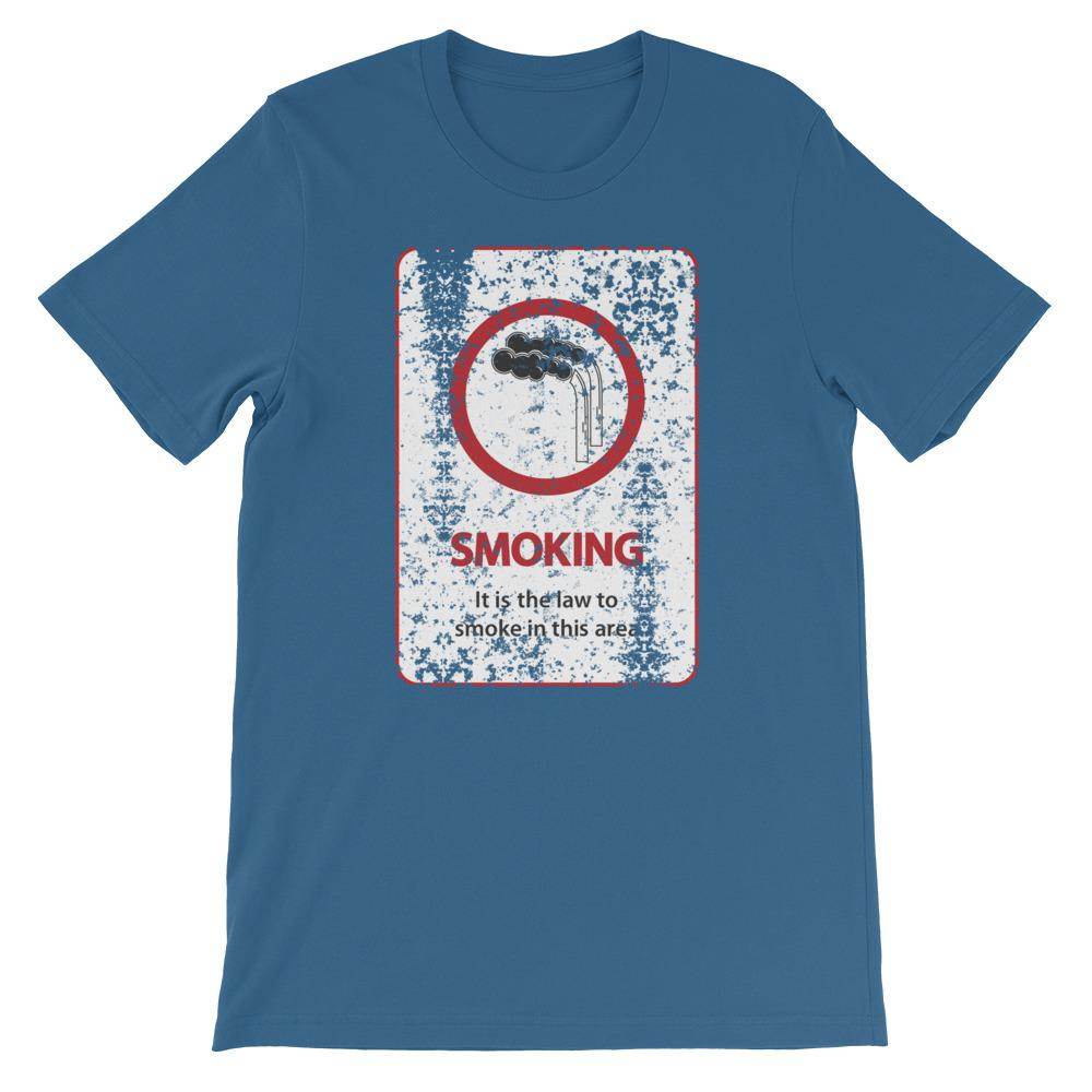It's The Law To Smoke (distressed) - Short-Sleeve Unisex T-Shirt - EdgyHaute