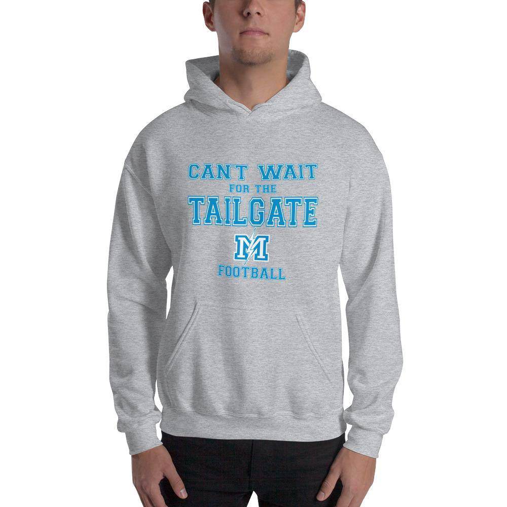 Martinsville Jr.-Sr. HS Blue Streaks - Tailgate (blue/white) - Hooded Sweatshirt - EdgyHaute