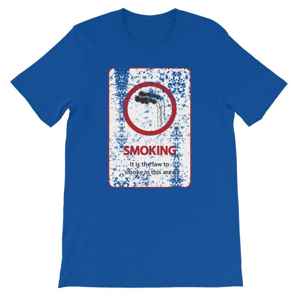 It's The Law To Smoke (distressed) - Short-Sleeve Unisex T-Shirt - EdgyHaute