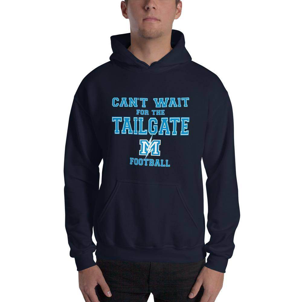 Martinsville Jr.-Sr. HS Blue Streaks - Tailgate (blue/white) - Hooded Sweatshirt - EdgyHaute