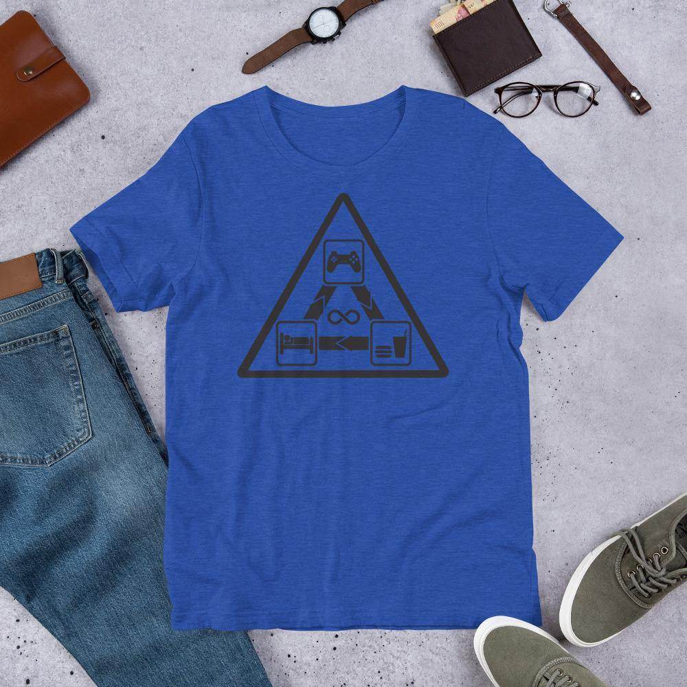 Gamer's Daily Life (black) - Short-Sleeve Unisex T-Shirt - EdgyHaute
