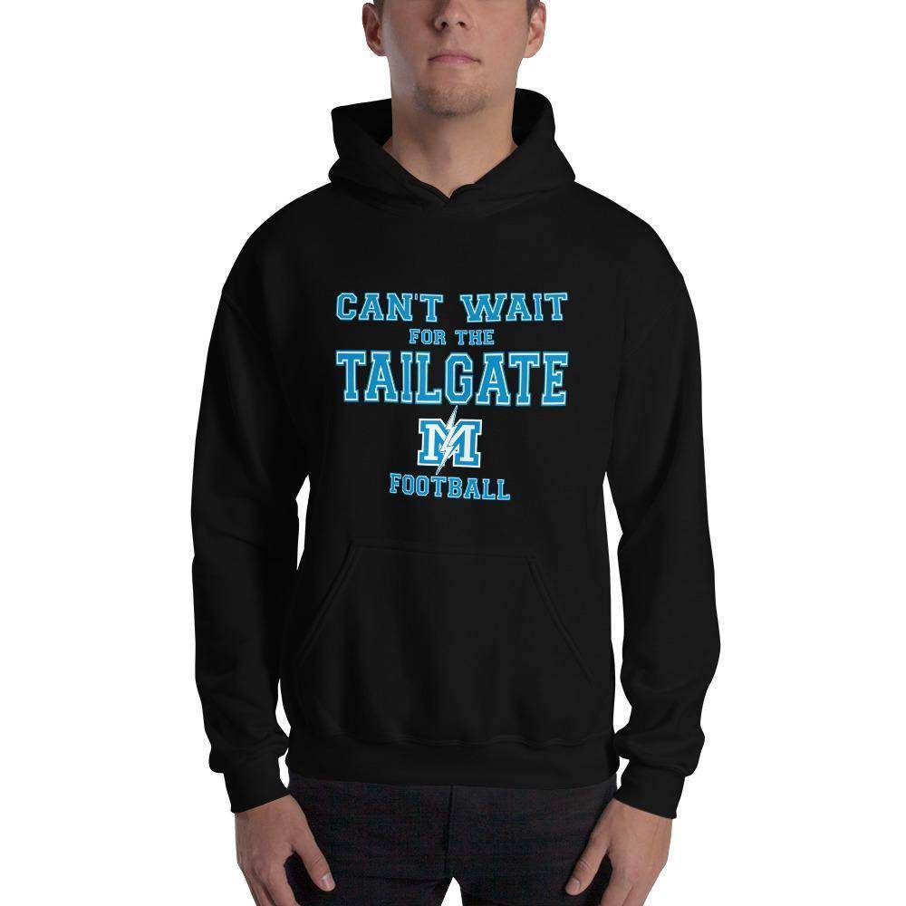 Martinsville Jr.-Sr. HS Blue Streaks - Tailgate (blue/white) - Hooded Sweatshirt - EdgyHaute