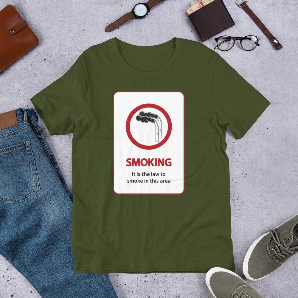 It's The Law To Smoke - Short-Sleeve Unisex T-Shirt - EdgyHaute
