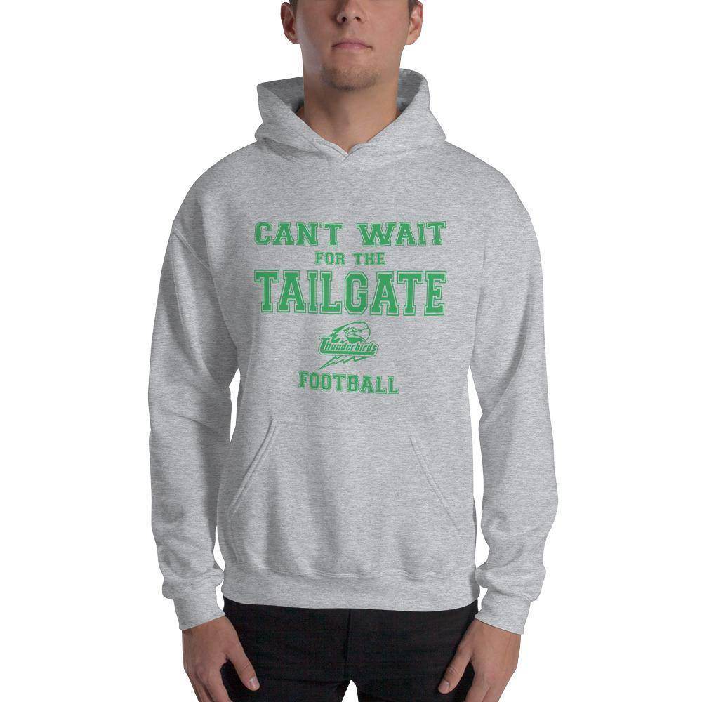 North Central HS Thunderbirds - Tailgate (green) - Hooded Sweatshirt - EdgyHaute
