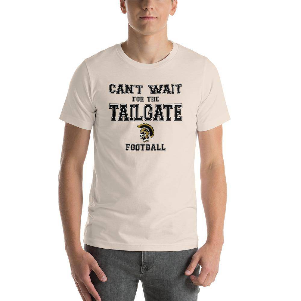 Covington Community HS Trojans - Tailgate (black/gold/white) - Short-Sleeve Unisex T-Shirt - EdgyHaute