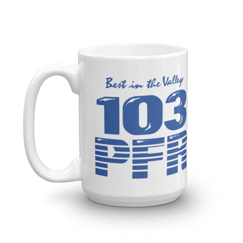 WPFR 103 (blue) - Terre Haute Indiana - Coffee Mug - EdgyHaute