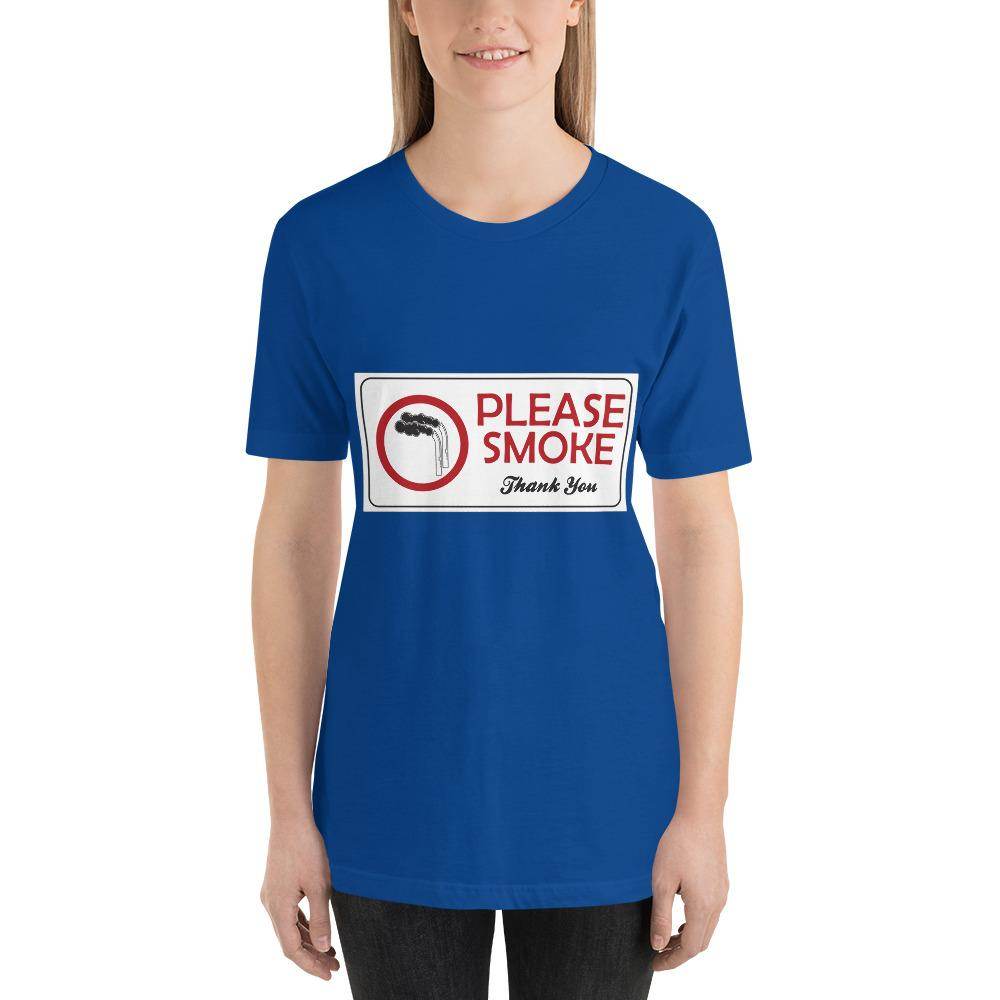 Please Smoke - Short-Sleeve Unisex T-Shirt - EdgyHaute