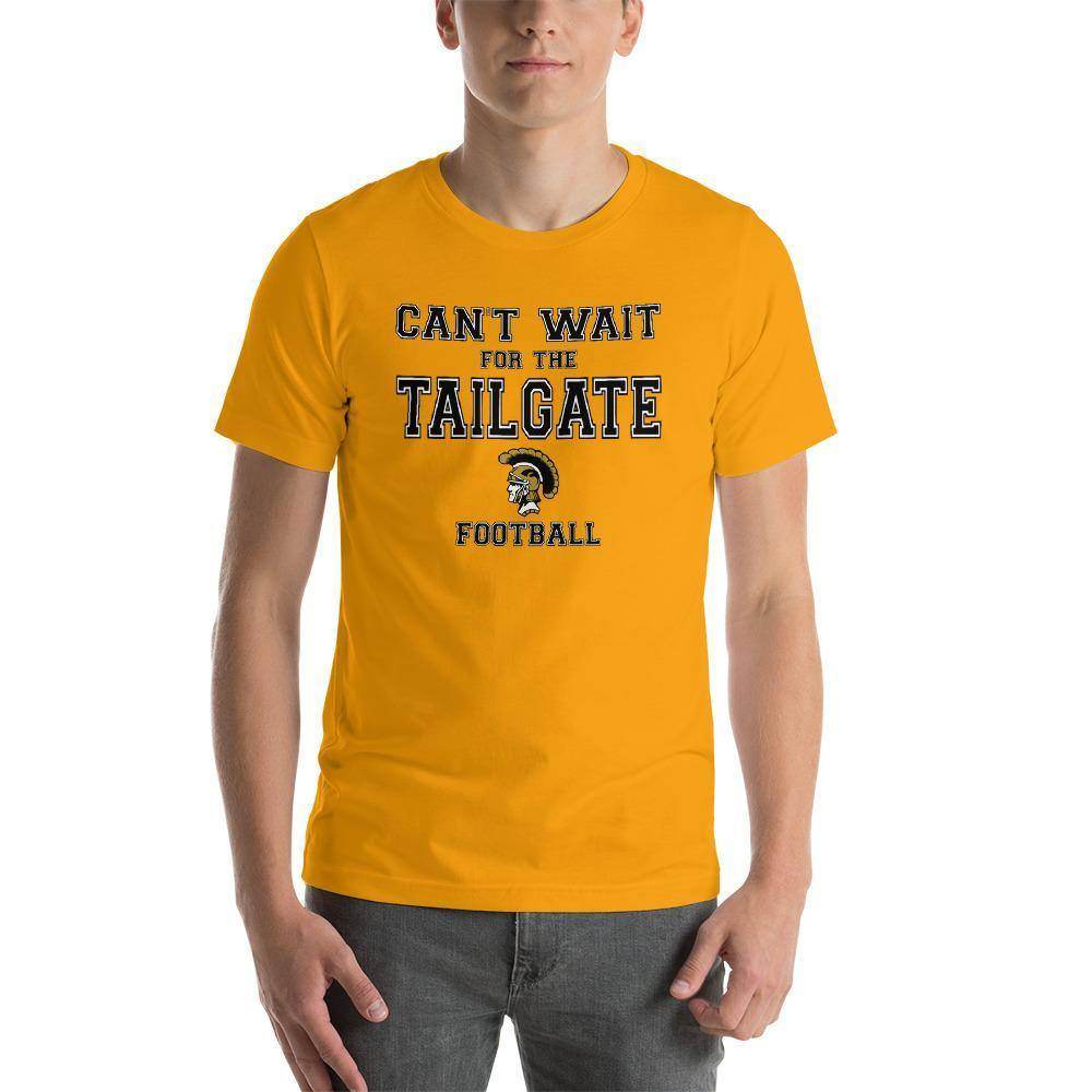 Covington Community HS Trojans - Tailgate (black/gold/white) - Short-Sleeve Unisex T-Shirt - EdgyHaute