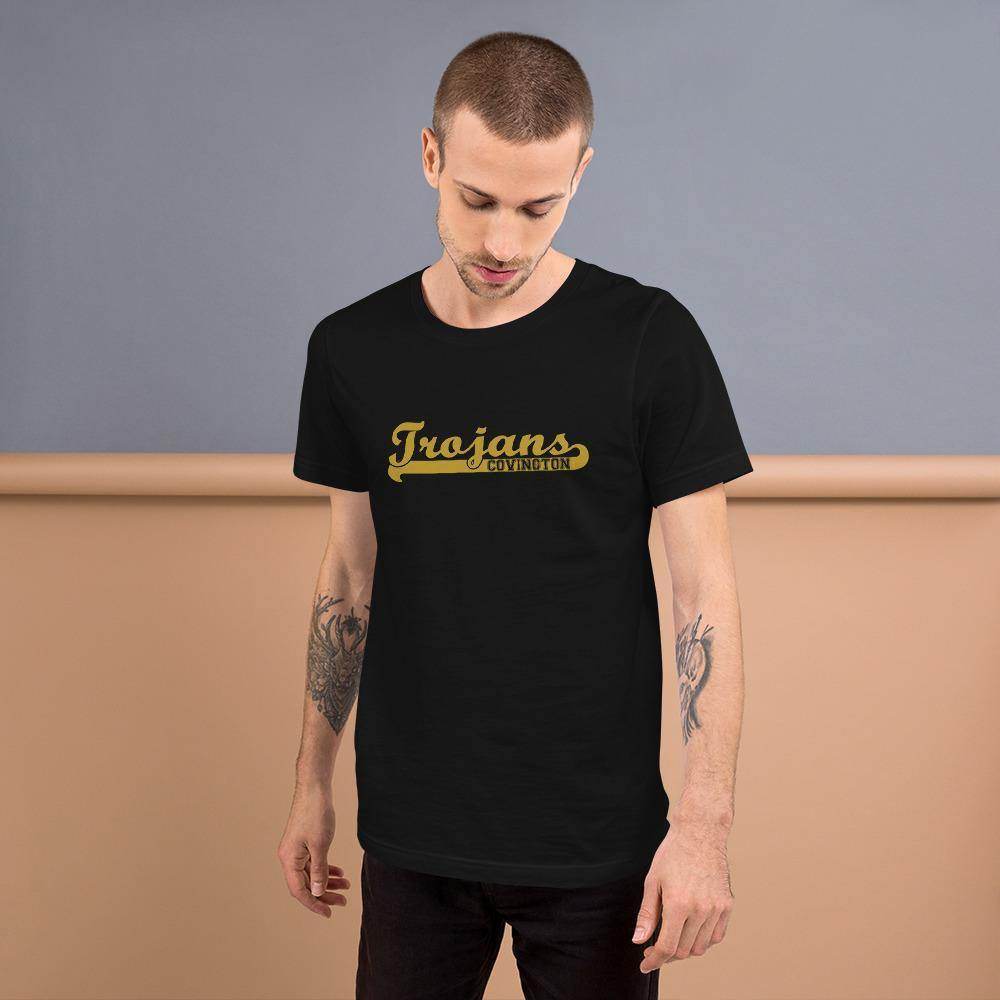 Covington Community HS Trojans - Banner (gold) - Short-Sleeve Unisex T-Shirt - EdgyHaute