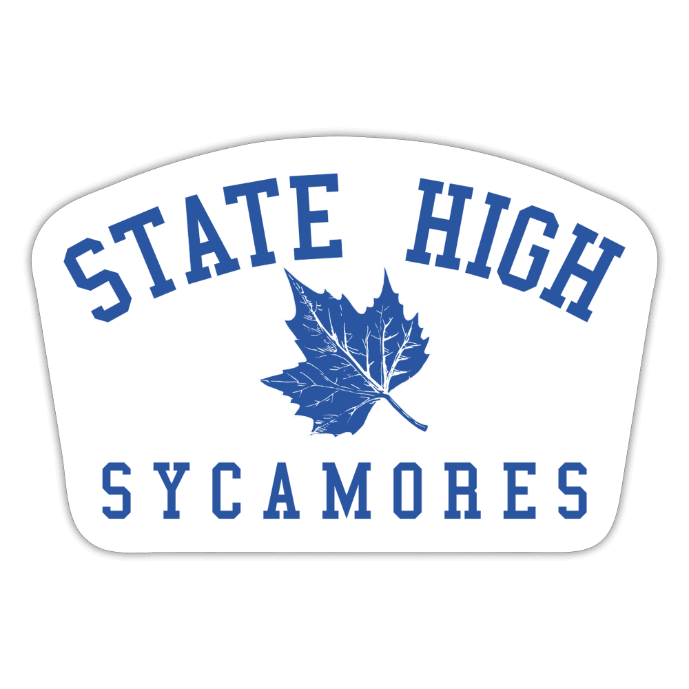 State High Sycamores - Sticker - white matte