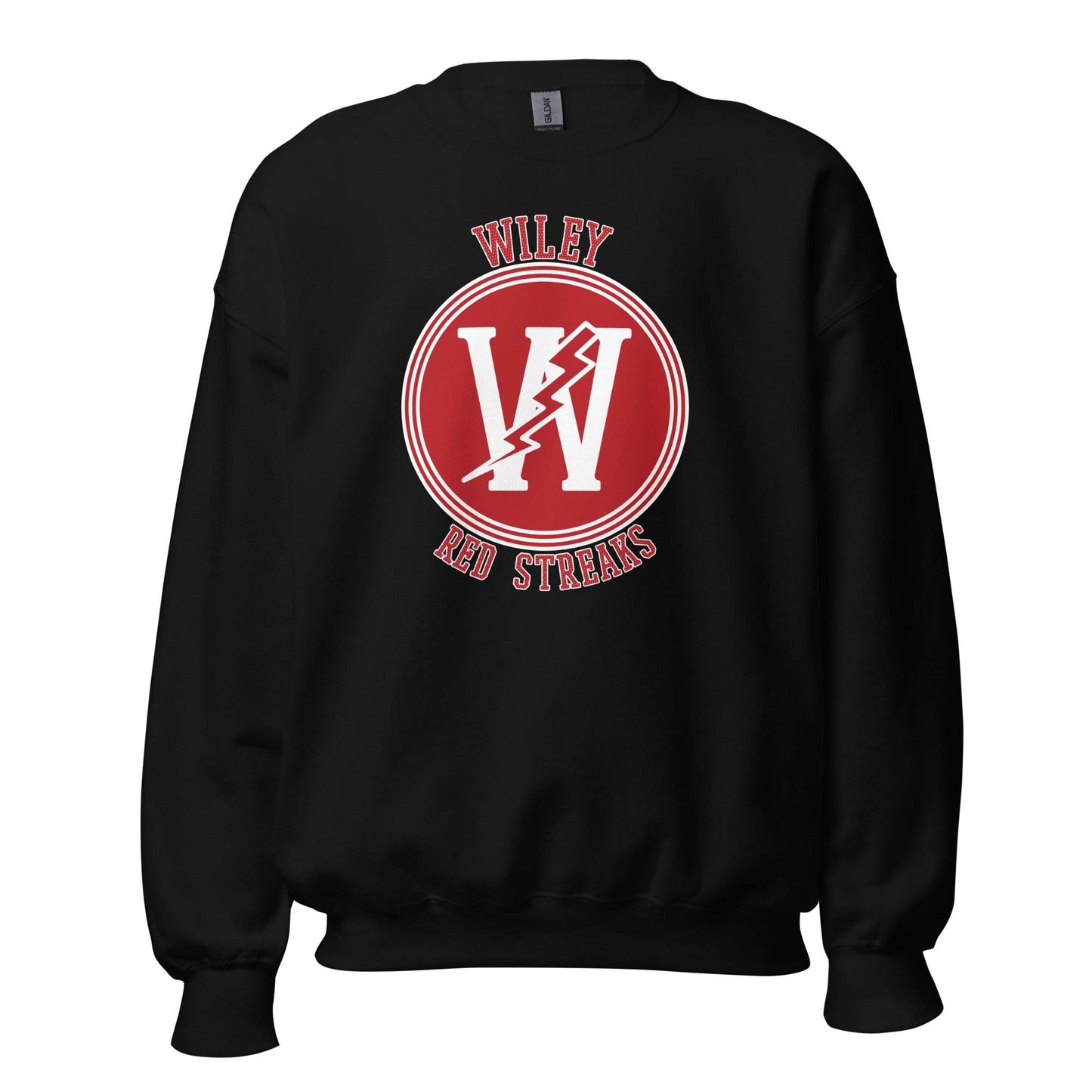 Wiley HS Red Streaks - center court design - Unisex Sweatshirt - EdgyHaute