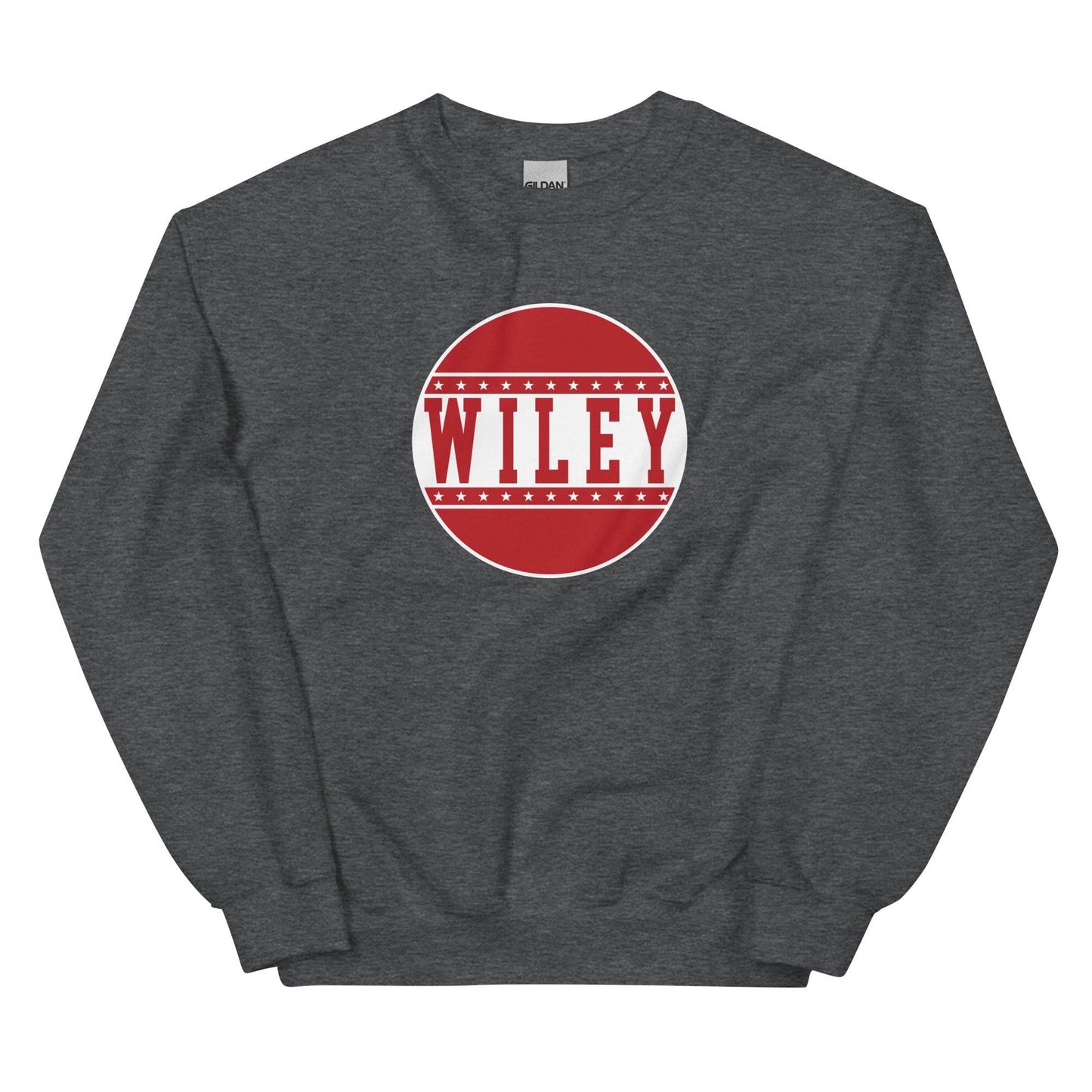 Wiley HS Red Streaks - button design - Unisex Sweatshirt - EdgyHaute