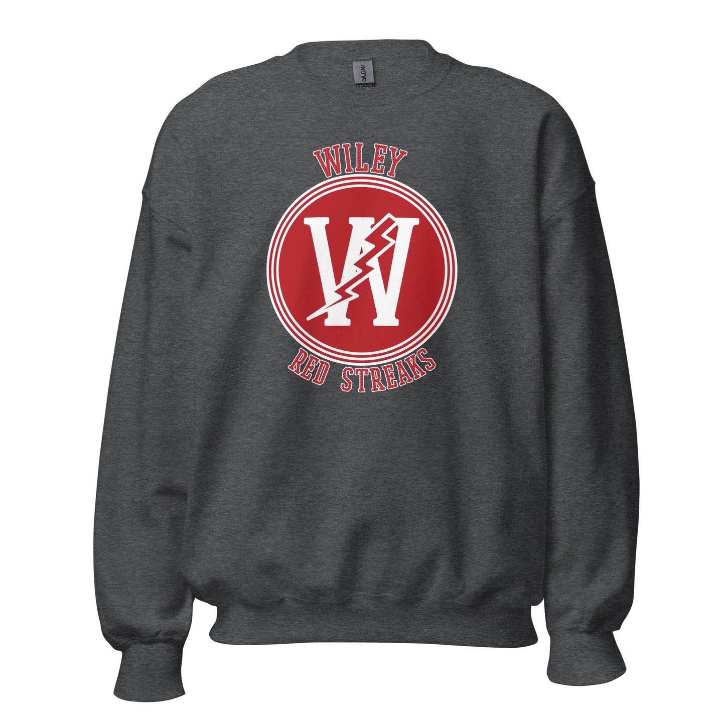 Wiley HS Red Streaks - center court design - Unisex Sweatshirt - EdgyHaute