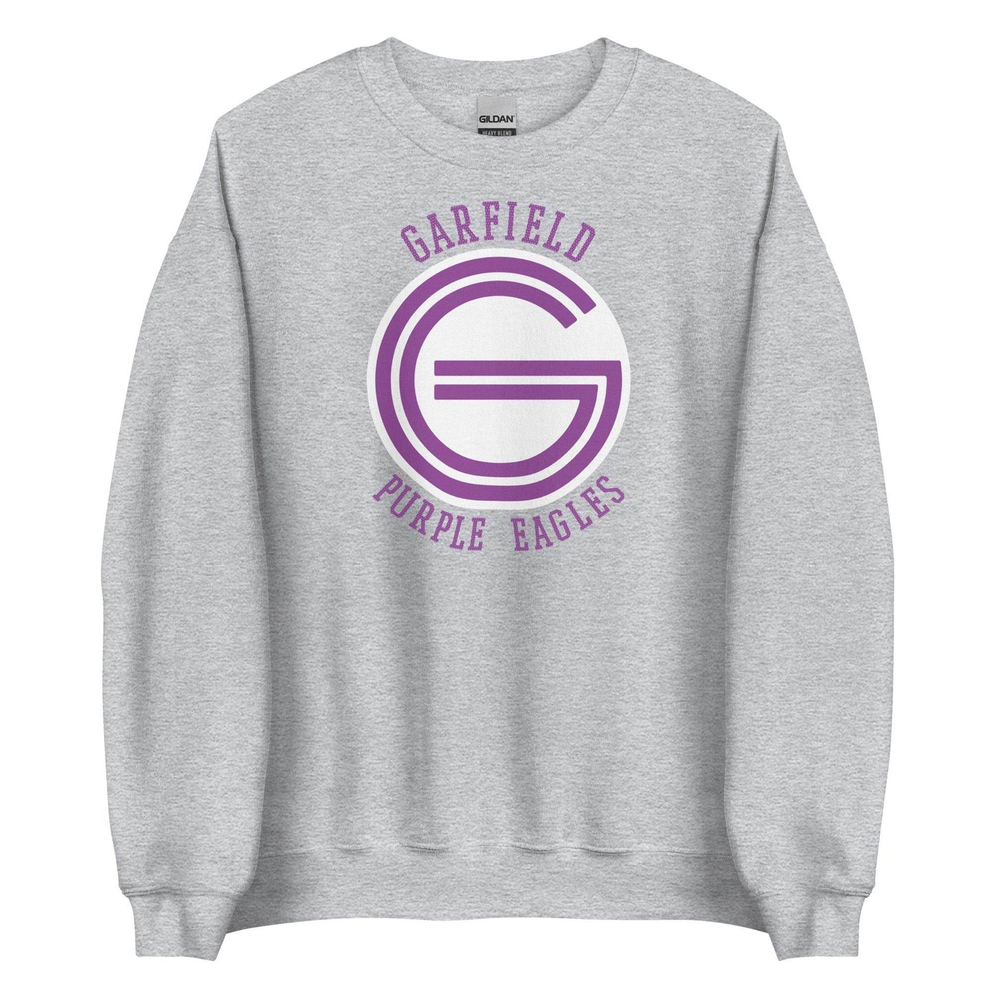 Garfield HS Purple Eagles - center court design - Unisex Sweatshirt - EdgyHaute
