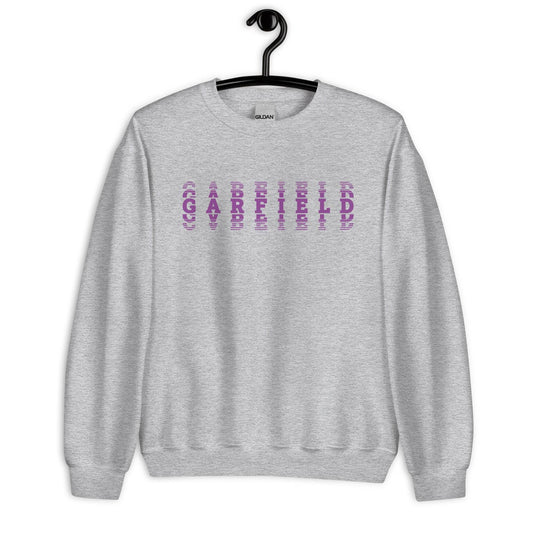 Garfield HS Purple Eagles - faded text  -  Unisex Sweatshirt - EdgyHaute