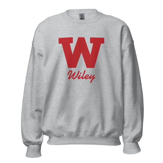 Wiley HS Red Streaks - Wiley W  -  Unisex Sweatshirt - EdgyHaute