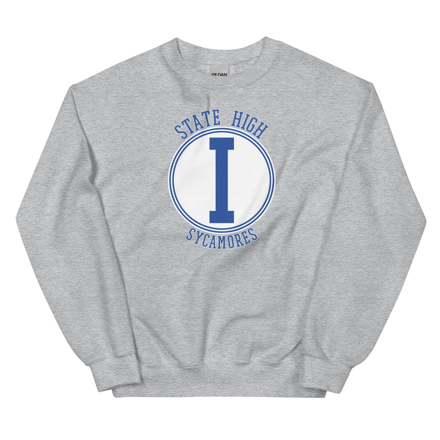 State High Sycamores (ISU Laboratory School) - center court design - Unisex Sweatshirt - EdgyHaute