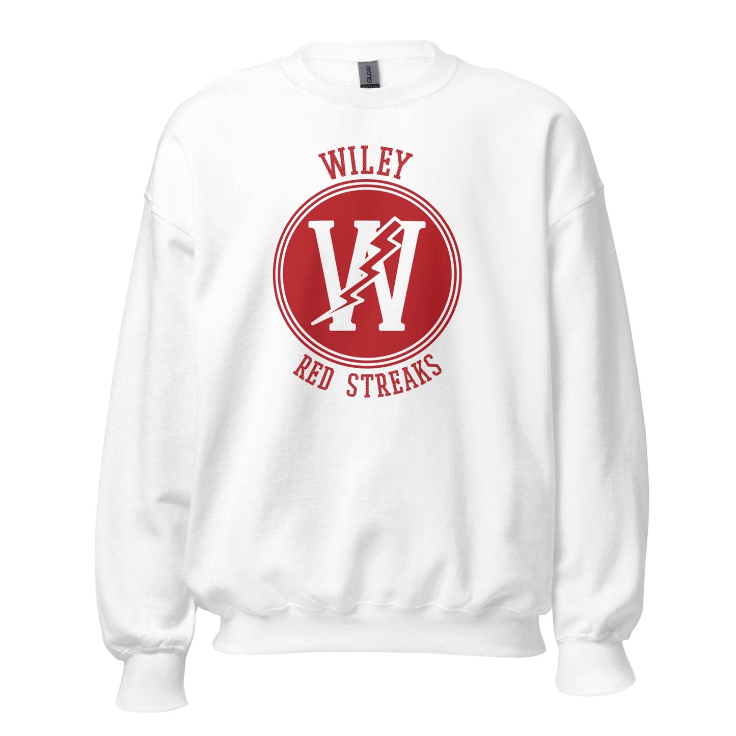 Wiley HS Red Streaks - center court design - Unisex Sweatshirt - EdgyHaute