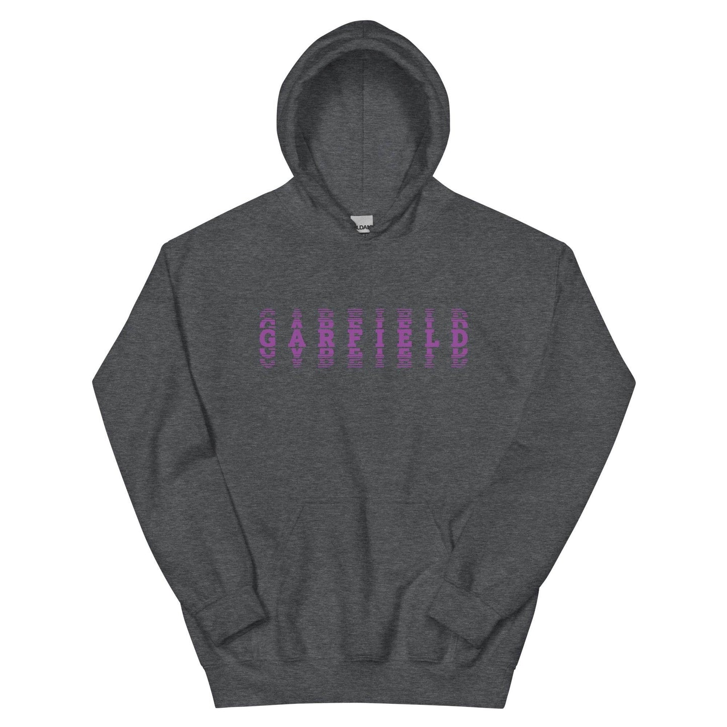 Garfield HS Purple Eagles - faded text - Unisex Hoodie - EdgyHaute