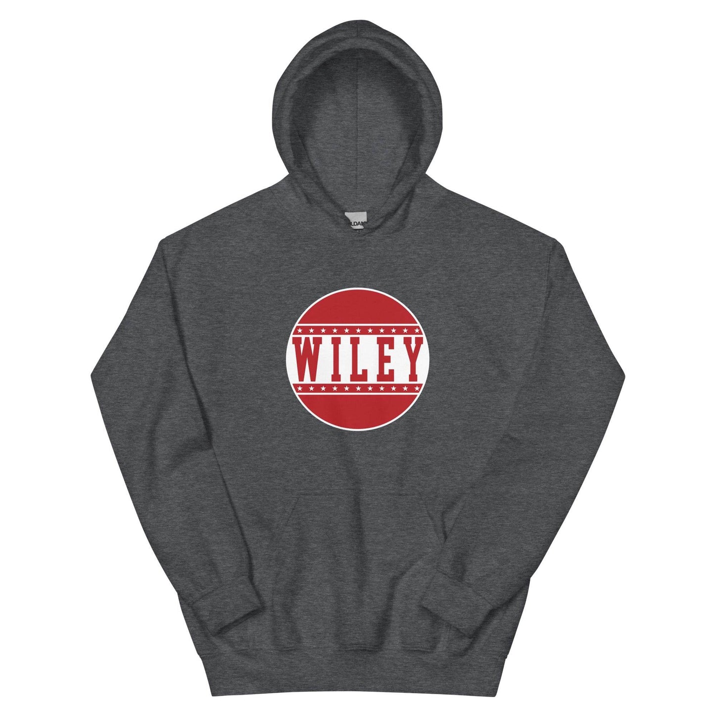 Wiley HS Red Streaks - button design - Unisex Hoodie - EdgyHaute