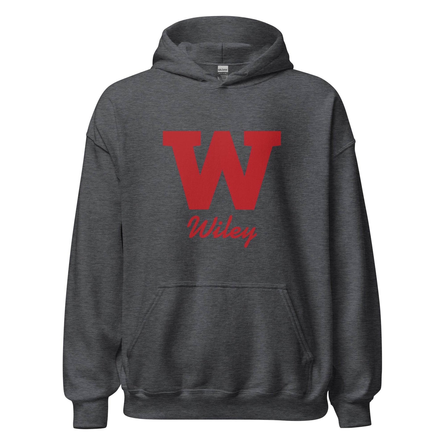 Wiley HS Red Streaks - Wiley W - Unisex Hoodie - EdgyHaute