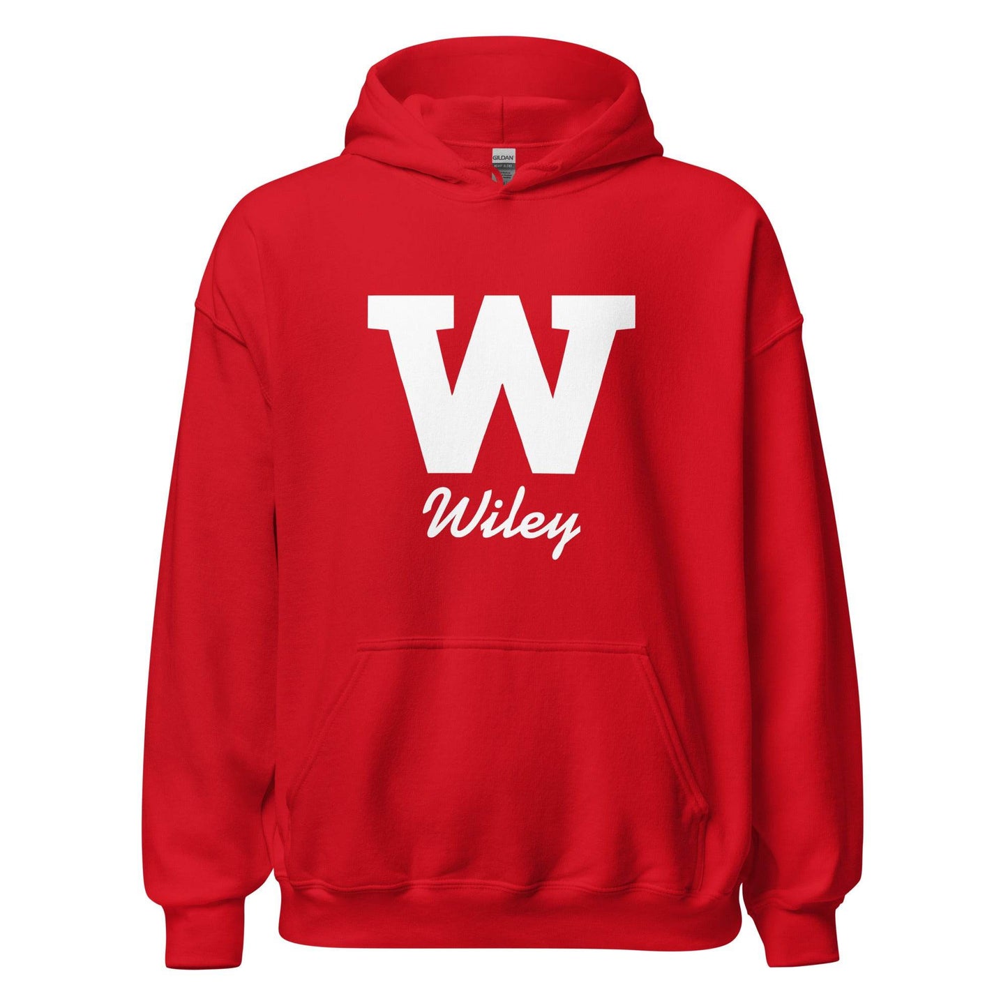 Wiley HS Red Streaks - Wiley W - Unisex Hoodie - EdgyHaute