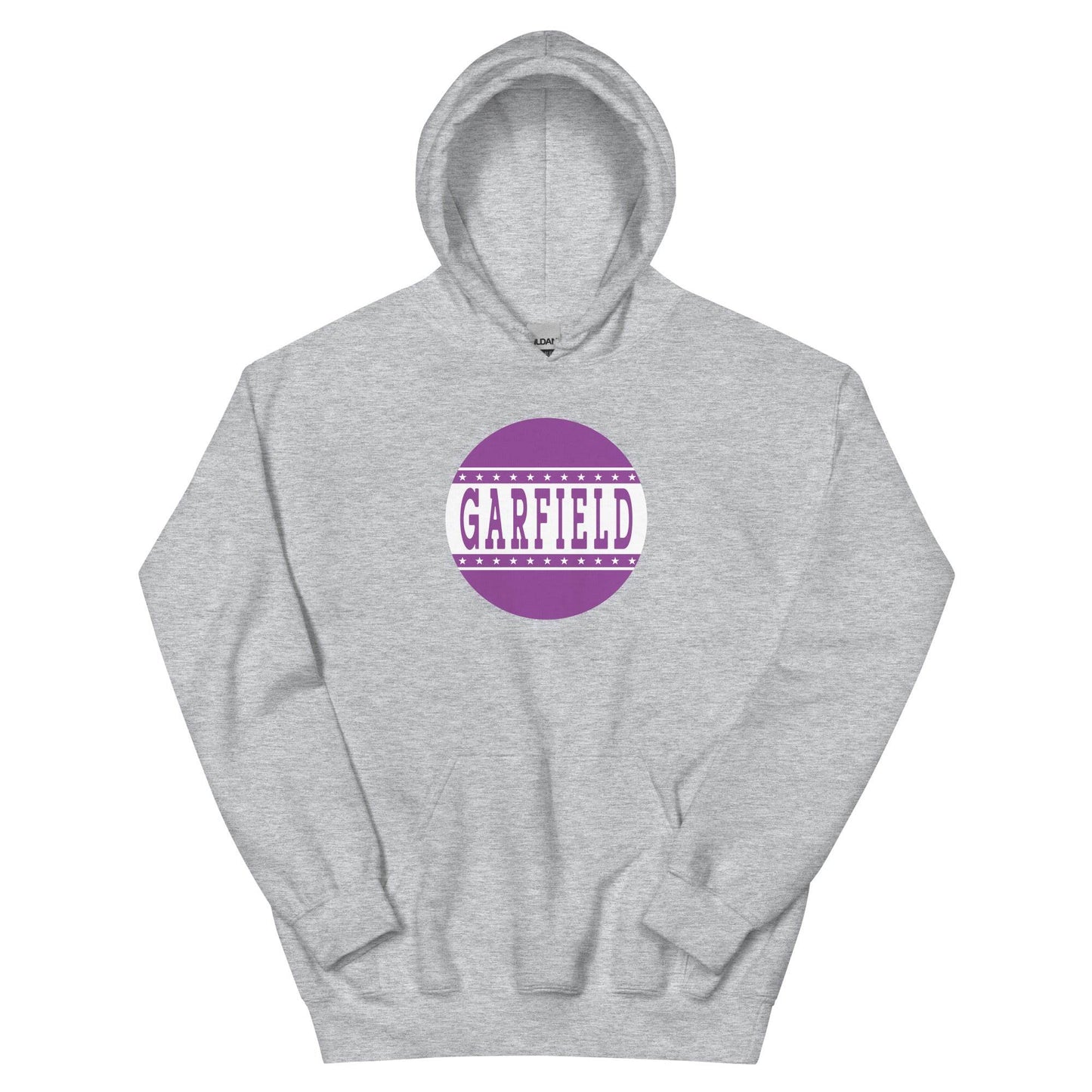 Garfield HS Purple Eagles - button design - Unisex Hoodie - EdgyHaute