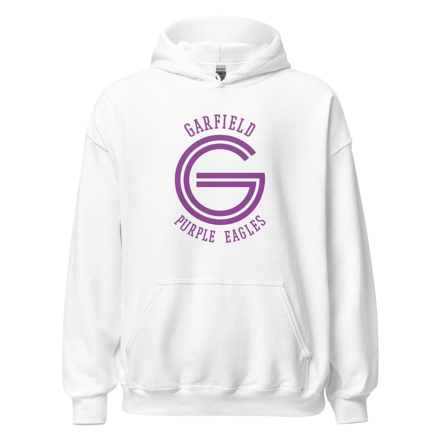 Garfield HS Purple Eagles - center court design - Unisex Hoodie - EdgyHaute