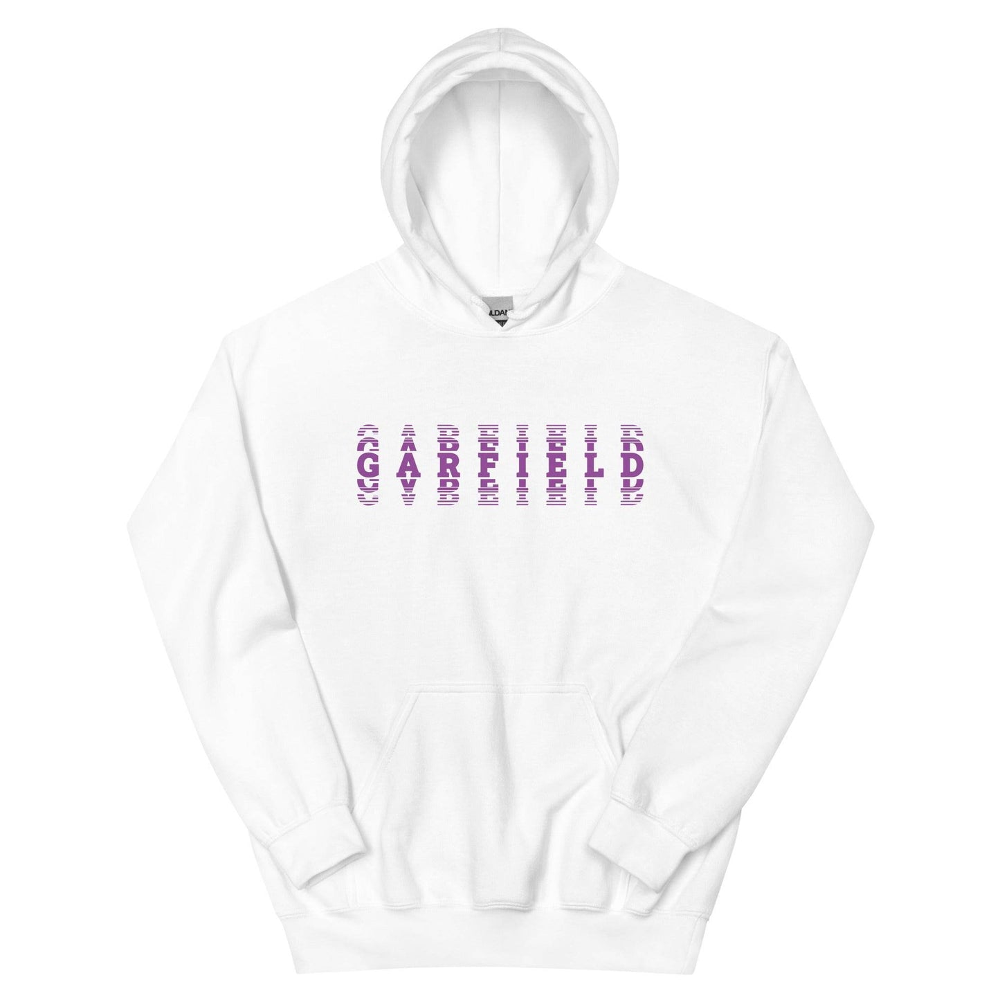 Garfield HS Purple Eagles - faded text - Unisex Hoodie - EdgyHaute