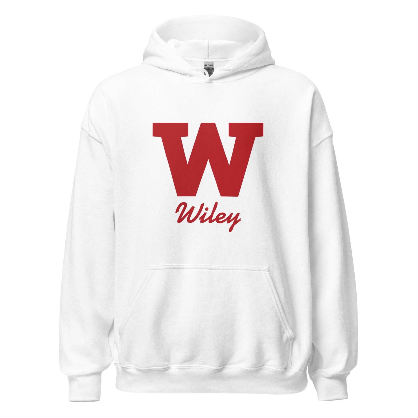 Wiley HS Red Streaks - Wiley W - Unisex Hoodie - EdgyHaute