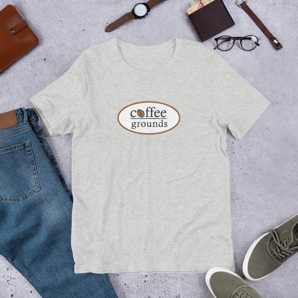 Coffee Grounds (distressed) - Terre Haute Indiana - Short-Sleeve Unisex T-Shirt - EdgyHaute