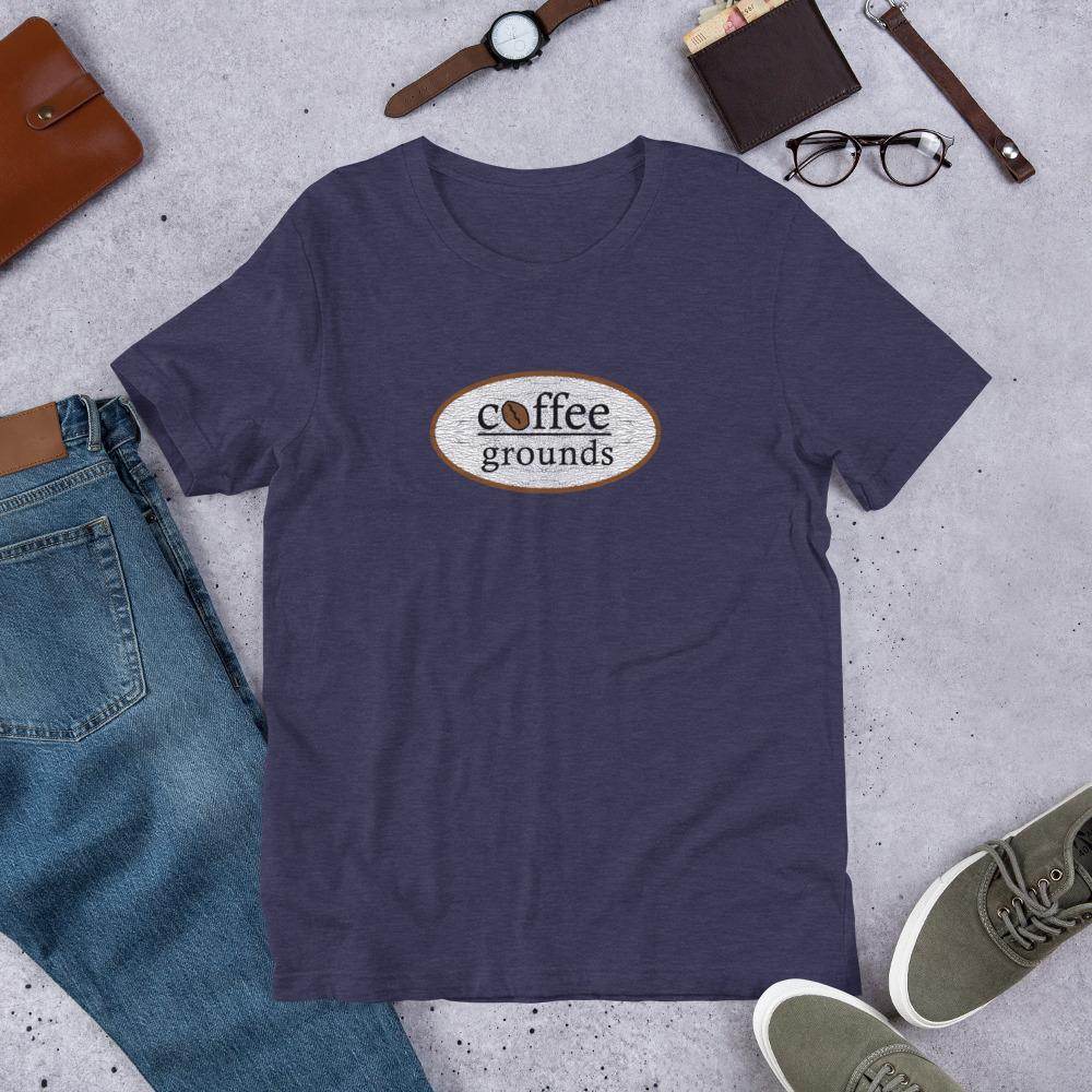 Coffee Grounds (distressed) - Terre Haute Indiana - Short-Sleeve Unisex T-Shirt - EdgyHaute