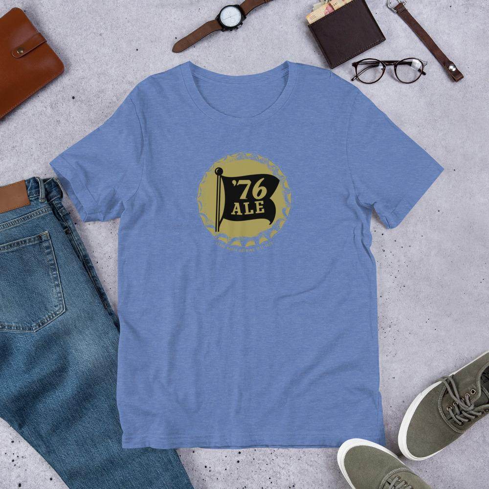 76 Ale (cap/design 1) - Terre Haute Indiana - Short-Sleeve Unisex T-Shirt - EdgyHaute